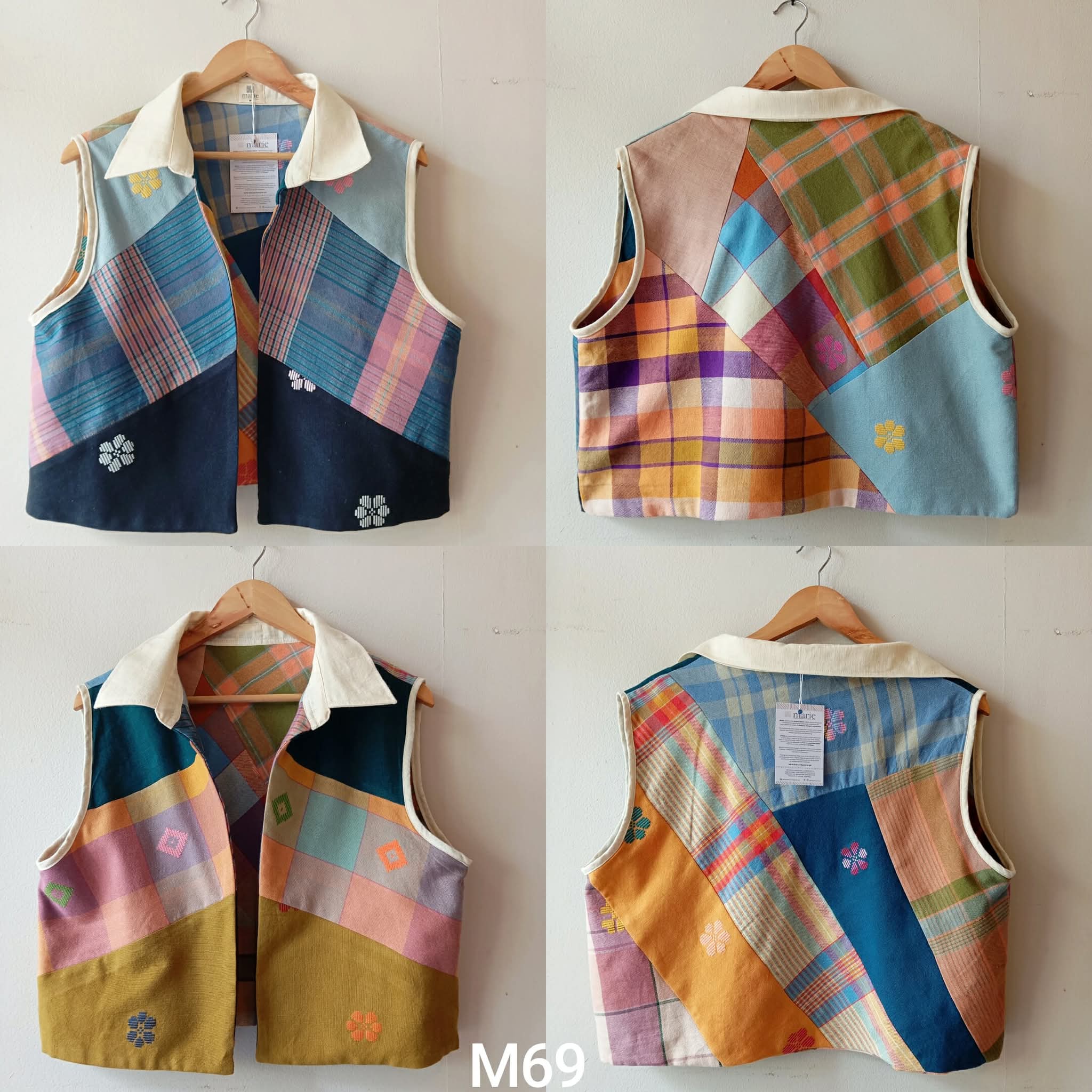 MASINING V1: REVERSIBLE M69 W/ CREAM LINEN COLLAR