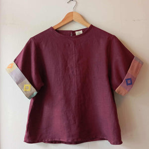 MASIGLA: RASPBERRY RADIANCE LINEN FULL W/ CHARLENE DIAMANTE ACCENT