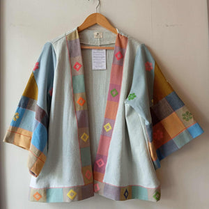 HAMILI: DUSTY BLUE W/ RETASO SLEEVES / AMINA  PIPING