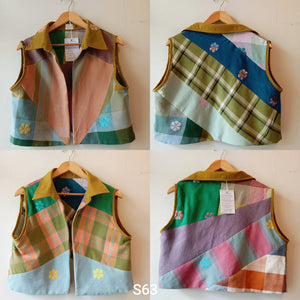 MASINING V1: REVERSIBLE S63 W/ NEW OLIVE FLOWERS COLLAR