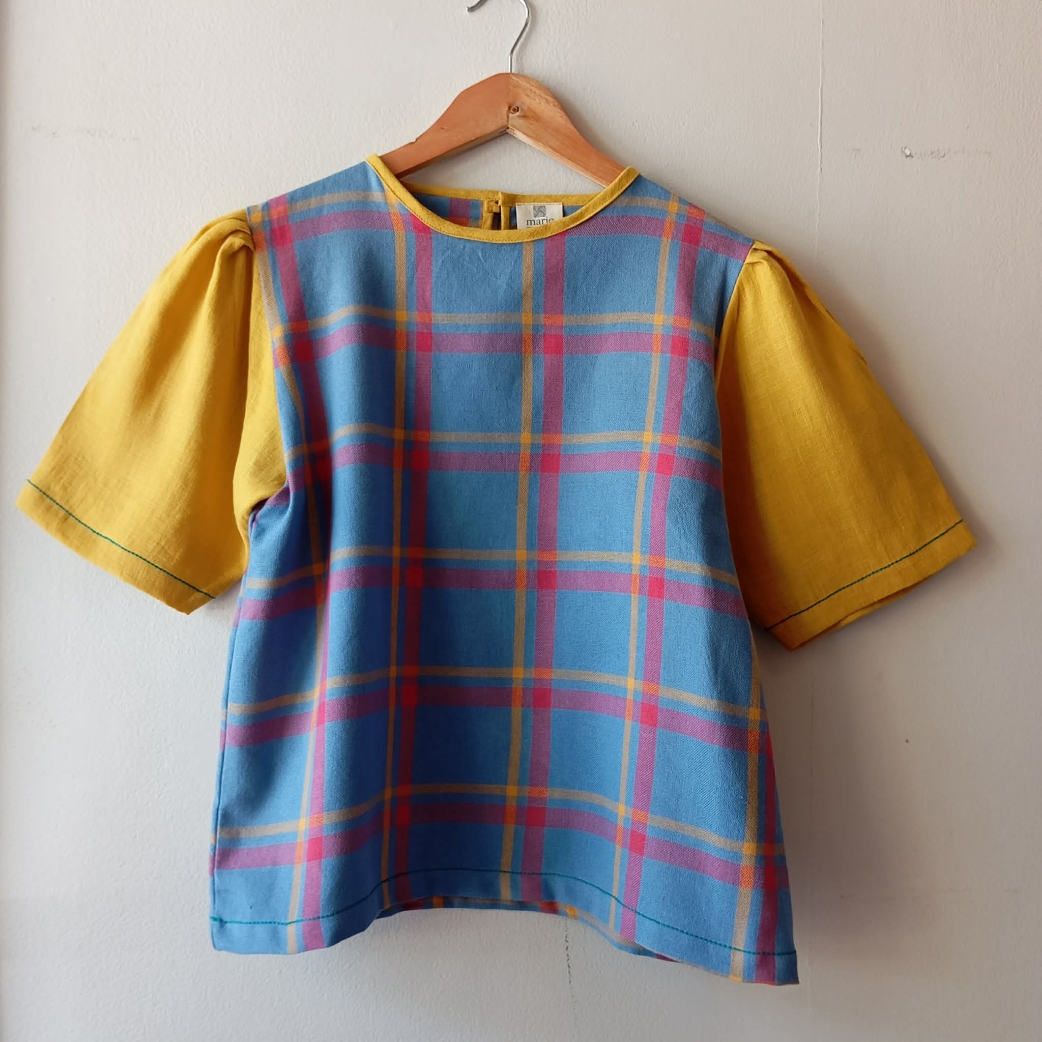 CLASSIC V1: EVELYN W/ MIMOSA YELLOW LINEN SLEEVES