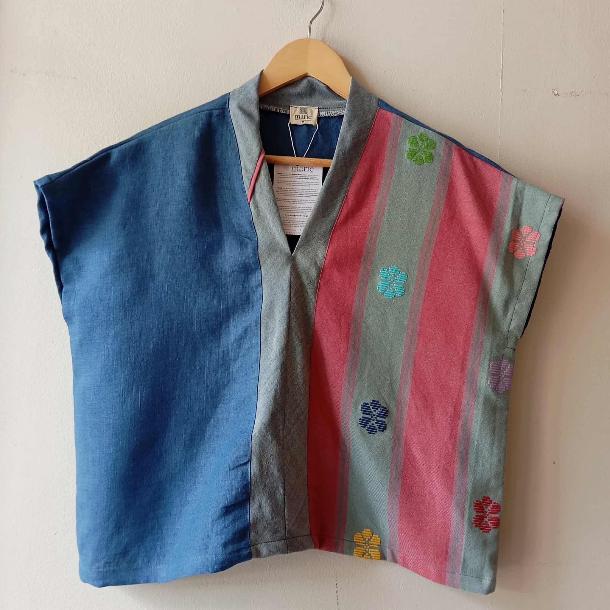 TINGADLAW: MIX CORNFLOWER BLUE LINEN / LETICIA V1 W/ DENIM POLY BIAS