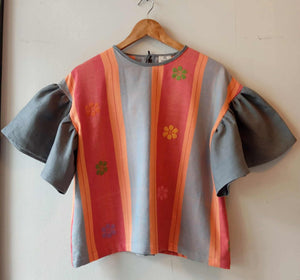 CORAZON: CELESTINA W/ GREY LINEN SLEEVES