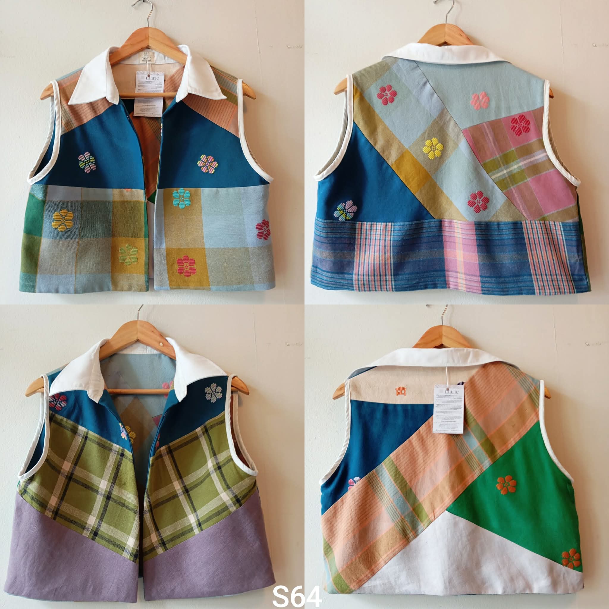 MASINING V1: REVERSIBLE S64 W/ WHITE LINEN BIAS
