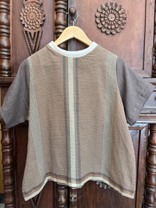 PAMANA V2: Large rona w/ brown linen sleeves