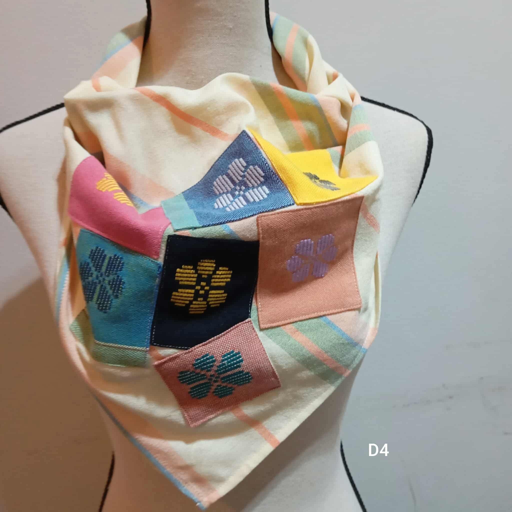 SCARF: BEATRIZ W/ PATCHES*