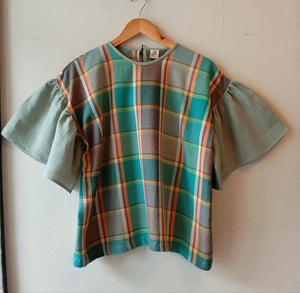 CORAZON: RACHELLE V2 W/ FROSTY GREEN LINEN SLEEVES