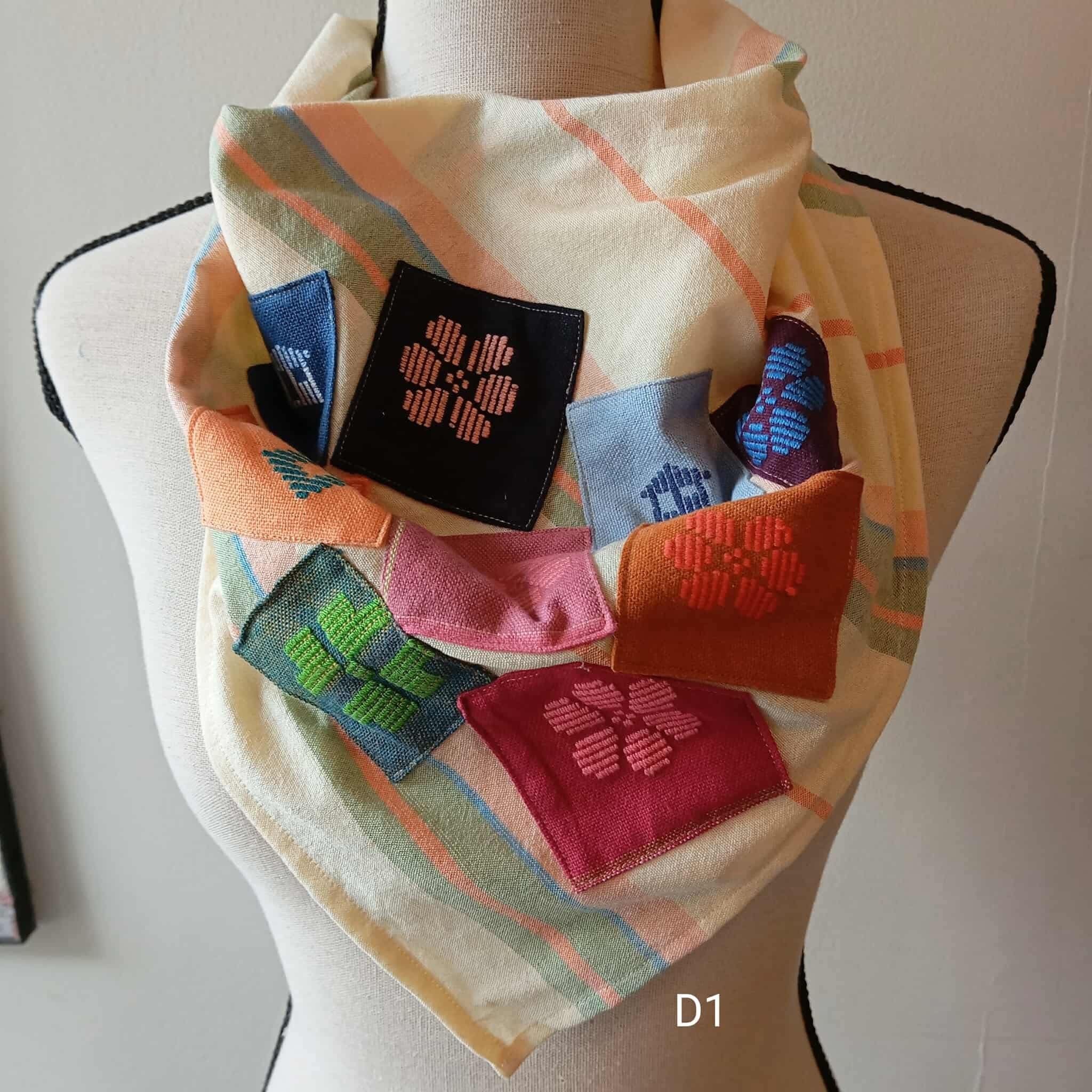 SCARF: BEATRIZ W/ PATCHES
