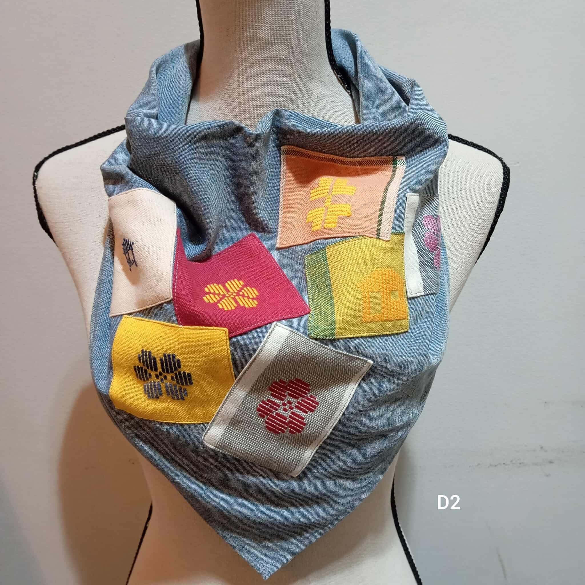 SCARF: LIGHT DENIM POLY*