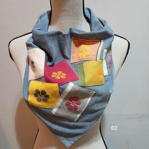 SCARF: LIGHT DENIM POLY*