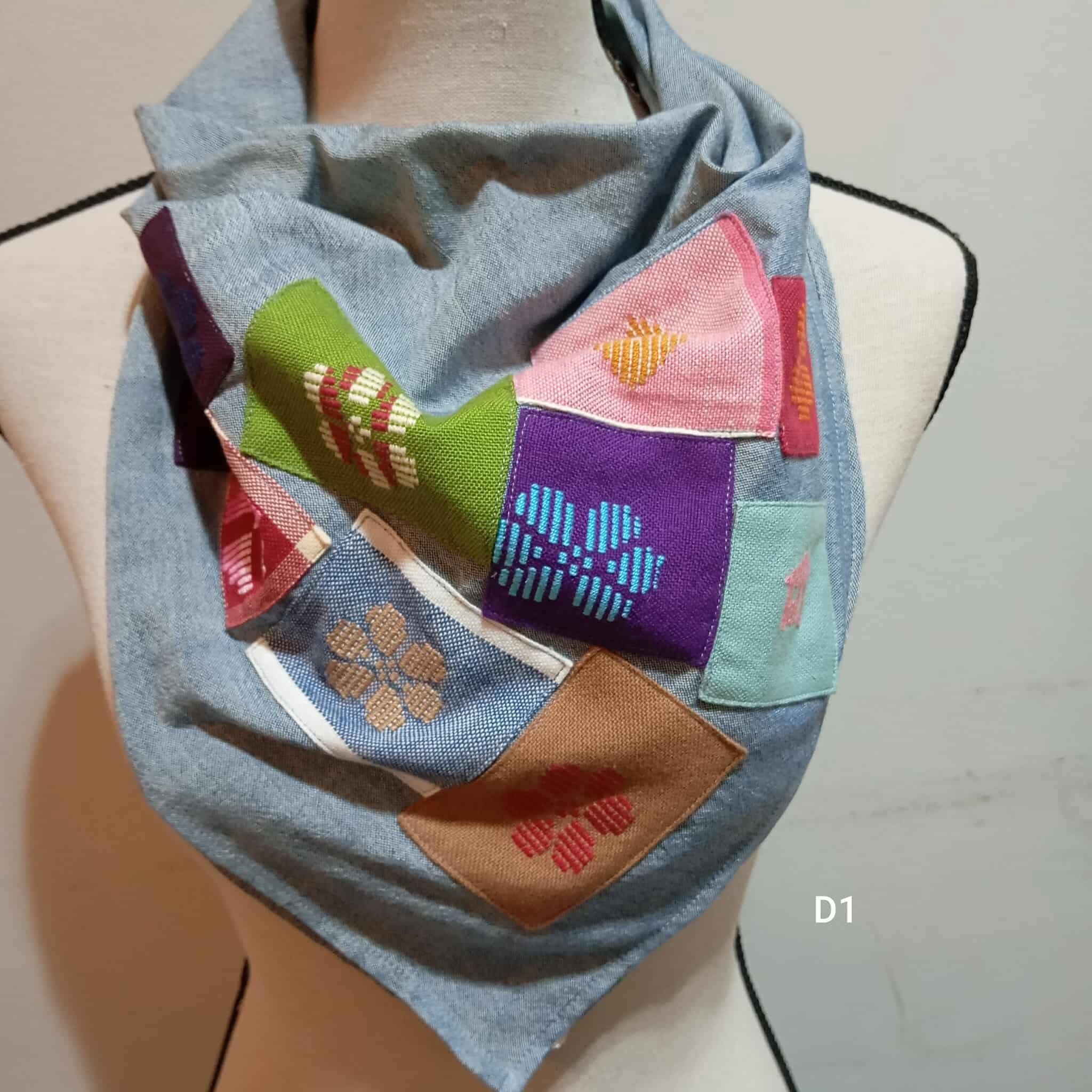 SCARF: LIGHT DENIM POLY*