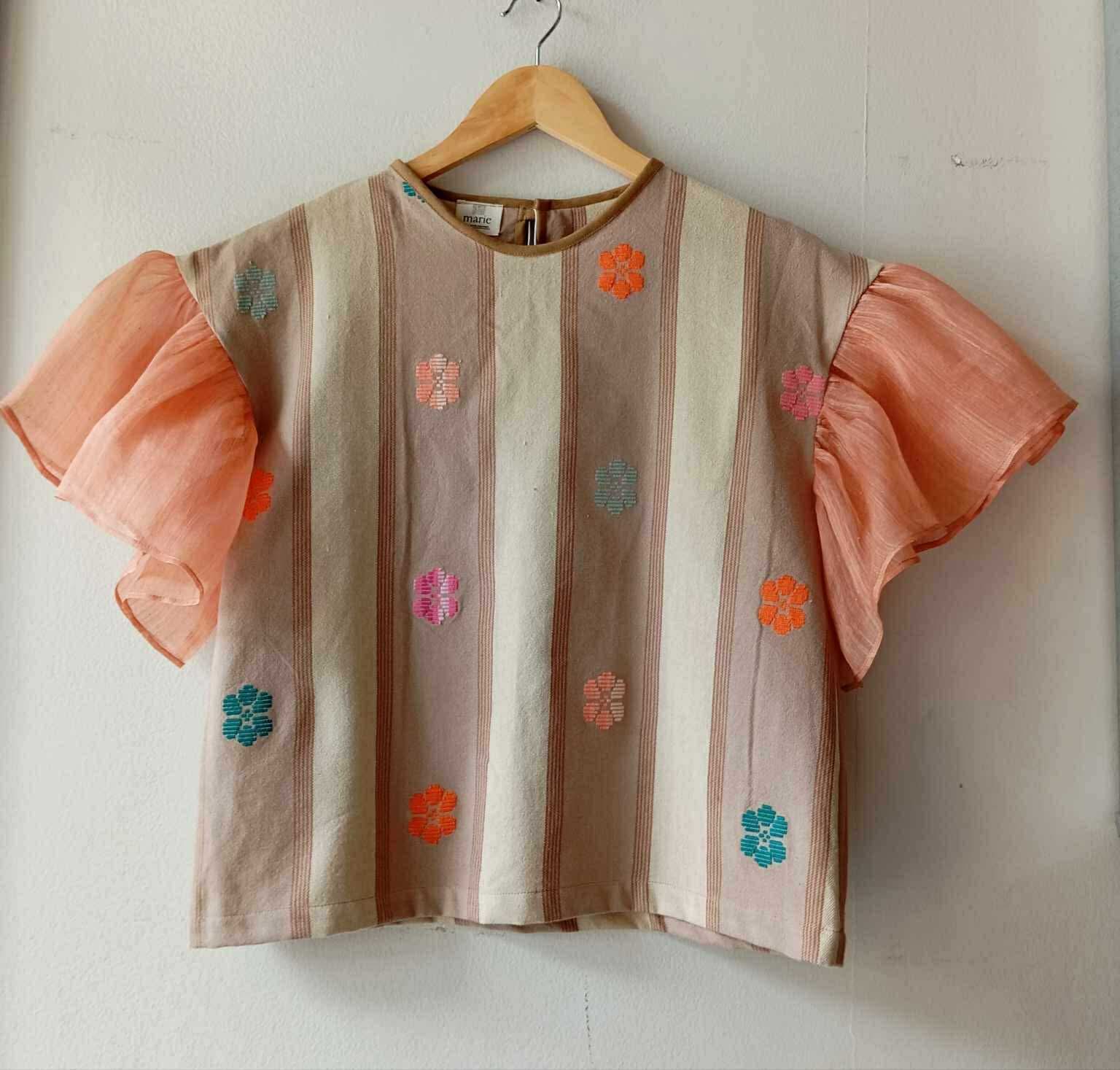 MATAHUM COLLECTION: CORAZON IN NENITA V2 W/ PINA SALMON SLEEVES