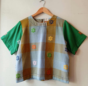 CLASSIC V1: AMINA W/ GREEN FLOWERS SLEEVES