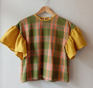 CORAZON: VICENTA W/ MIMOSA LINEN SLEEVES
