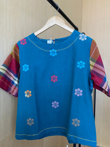 CLASSIC V2: BLUE GREEN FLOWERS W/ RIZALINA SLEEVES