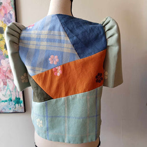 BOLERO: RETASO M34 W/  CELADON FLOWERS SLEEVES