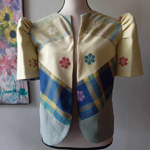 Bolero: retaso S21 with light yellow flowers sleeves