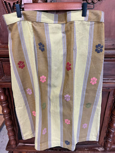 SKIRT: ROSANNA W/ BLACK LINEN (BACK) *