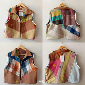 MASINING V1: REVERSIBLE M55 W/ CHOC BROWN FLOWERS COLLAR