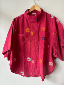 HH : Dark Pink Bahay Kubo
