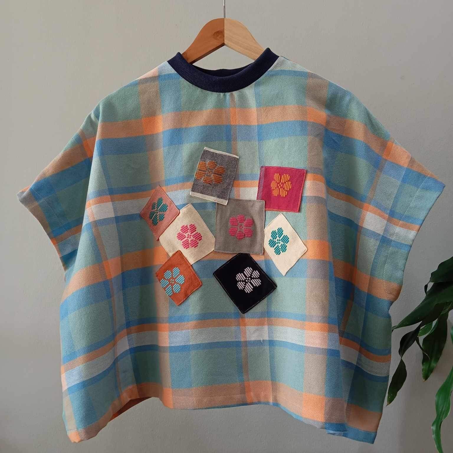 KASIYAHAN: NORA W/ PATCHES & BLUE RIBBED COLLAR