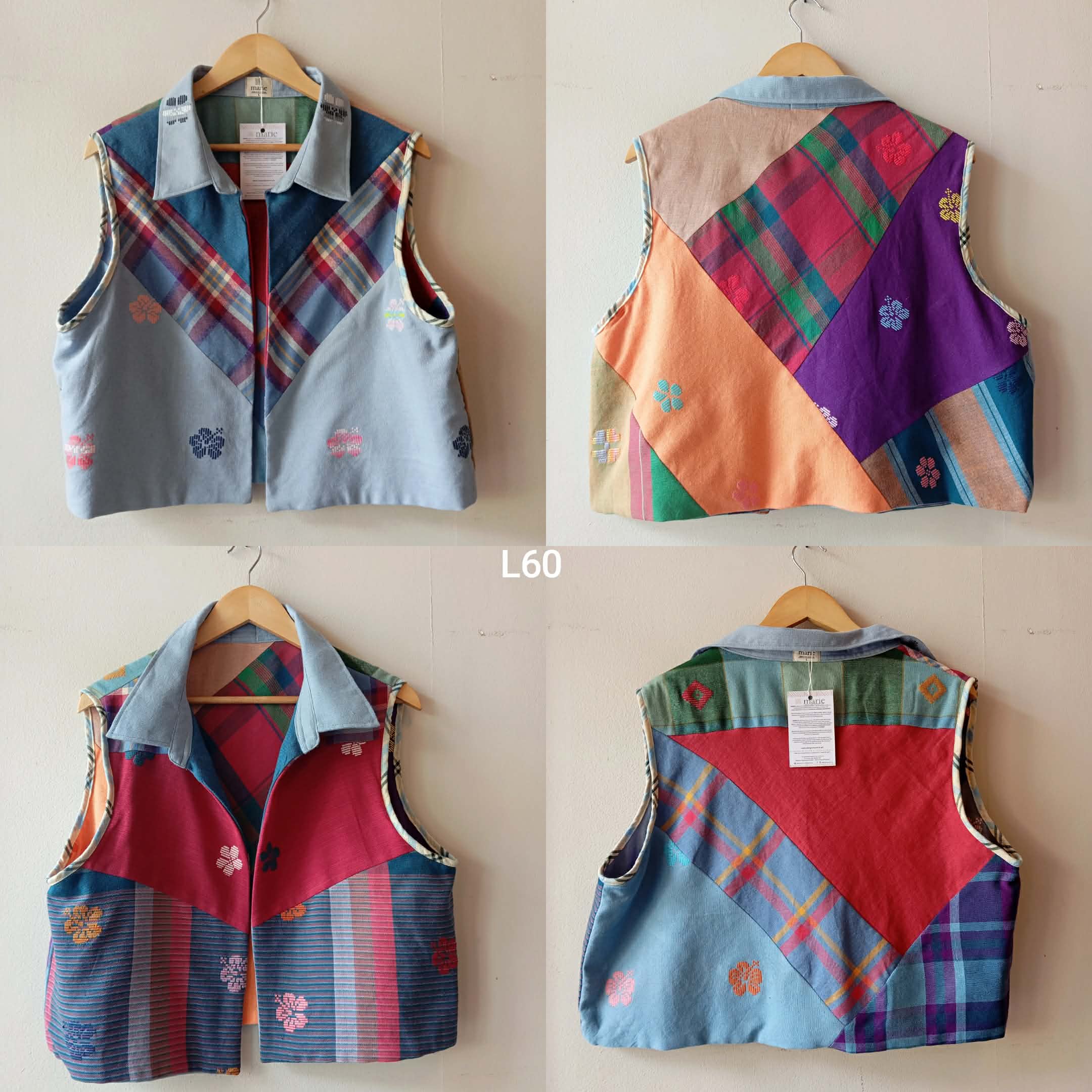 MASINING V1: REVESIBLE L60 W/ BLUE FLOWERS COLLAR